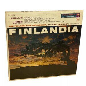 Finlandia (Vinyl, 1956) Columbia Masterworks ML 5181 Good LP Record Albu